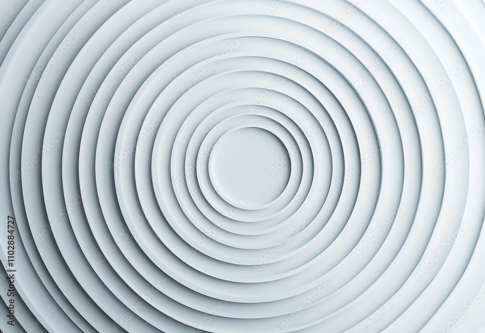 Poster a minimal banner with concentric rings, gradient fills, and a clean layout concentric linear inset w