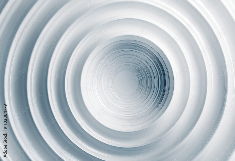 Poster a minimal banner with concentric rings, gradient fills, and a clean layout concentric linear inset w