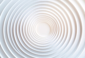 A minimal banner with concentric rings, gradient fills, and a clean layout concentric linear inset white rings or circles steps symmetrically lit from top background wallpaper banner flat lay top view