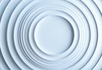 A minimal banner with concentric rings, gradient fills, and a clean layout concentric linear inset white rings or circles steps symmetrically lit from top background wallpaper banner flat lay top view