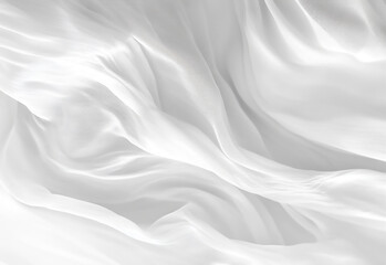 Naklejka premium Light White Background Soft Gray Solid Background with Subtle Texture Abstract White Fabric Drape Background