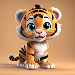 3d lion cartoon