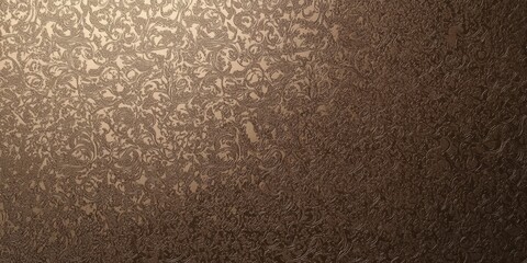 Textured Vintage Wallpaper with Intricate Pattern in Beige and Brown