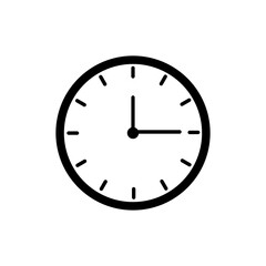 Time and Clock icons vector. Clocks icon design, 12.15 pm or 00.15 am clock icon