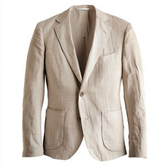 Linen Blazer isolated on white background