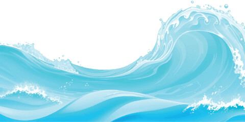 Transparent abstract soft green and blue abstract water color ocean wave texture background. Banner Graphic Resource as background for ocean wave and water wave abstract graphics	