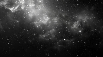 Fototapeta premium Mysterious Galactic Black with Faint Stars