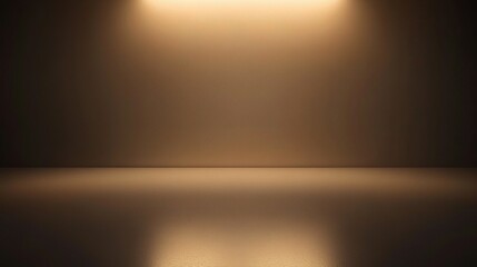 Empty Studio Space with Soft Light and Reflective Floor Surface