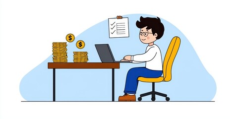 Online business success home office productivity tips for entrepreneurs in a digital workspace