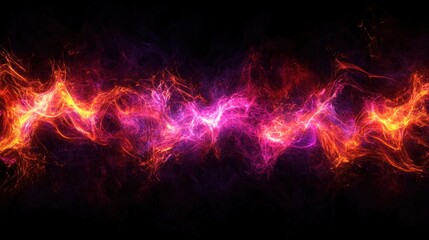 Text made of glowing plasma, ethereal and futuristic atmosphere