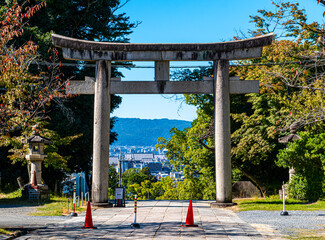 京都、豊国廟の鳥居