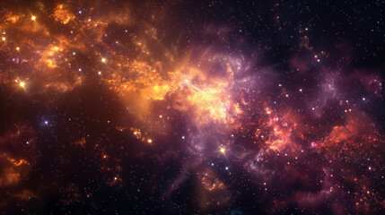 Obraz premium Stunning Far Away Galaxy with Stars