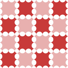 red block, Spike block, Seamless Background texture checkerboard, chess style, two tone red block square repeat pattern, replete image, design for fabric printing, star grid cross