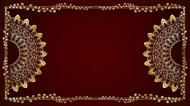luxury black and gold mandala wedding invitation background. Luxury ornamental mandala background. A diwali deepawali and ramadan islamic festival greeting decorative element's oriental 3D 4D