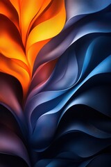 Obraz premium Abstract Blue and Orange Gradient Wallpaper.