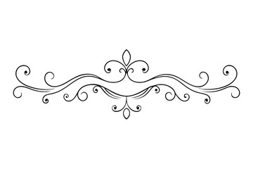 Elegant Line Drawings Decorative Dividers, Swirls, and Frames for Text