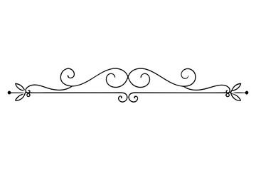 Elegant Line Drawings Decorative Dividers, Swirls, and Frames for Text