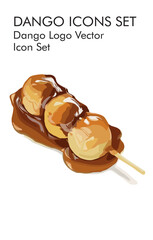 Dango logo vector icon set 