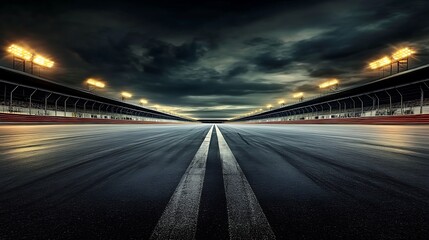 Fototapeta premium A captivating view of serpentine roads illuminated by floodlights.