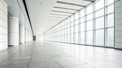 White space with subtle business lines, clean office decor, , abstract concept