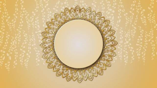 Ramadan Eid, Arabic Islamic Mandala Animation Background. luxury wedding invitation. Yoga, Wedding, invitation traditional Indian lights Hindu celebration holiday. sparkle anniversary particle 4K 3D