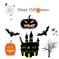 halloween background with pumpkin