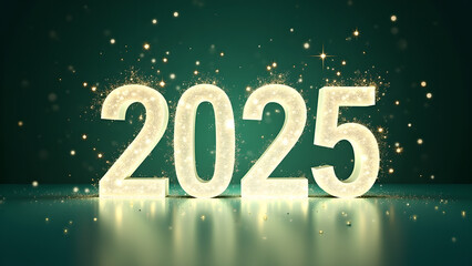 2025 New Year Celebration. Concept of future, hope, and new beginnings.