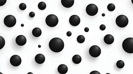 Polka dot seamless pattern on white