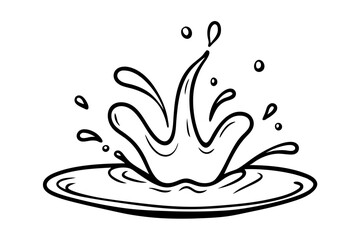 Water Splash Vector Illustration for Creative Projects