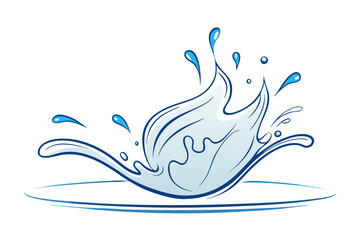 Obraz premium Water Splash Vector Illustration for Creative Projects
