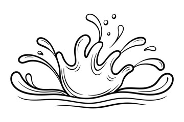 Water Splash Vector Illustration for Creative Projects