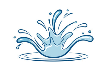 Water Splash Vector Illustration for Creative Projects