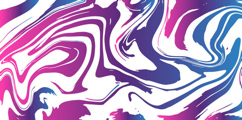 Abstract Marble texture background. Pink and white mixing oil paint texture. Horizontal banner with waves background. Splash of paint. Colorful liquid. Fluid motion ink water design.