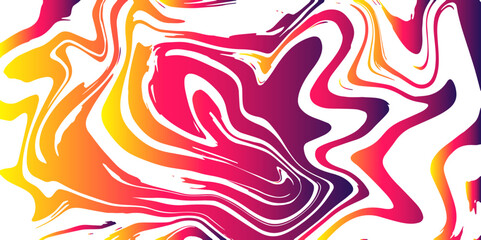 Abstract Marble texture background. Pink and white mixing oil paint texture. Horizontal banner with waves background. Splash of paint. Colorful liquid. Fluid motion ink water design.