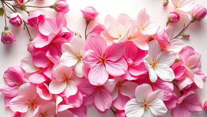 Fototapeta premium Delicate Artificial Petals in Floral Arrangement, , delicate petals, subtle beauty