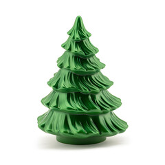 christmas tree isolated on white