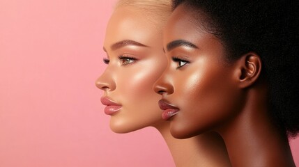 Inclusive makeup line featuring a wide range of foundation and cosmetic shades to celebrate the beauty of diverse skin tones  Designed to empower and represent all individuals