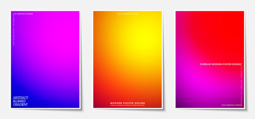 Gradient colorful overlap Vector Design. Futuristic design theme for poster and cover design templates. Vector illustration