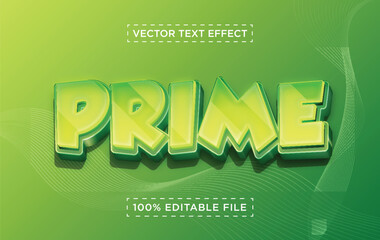 3D Vector Fully Editable Object Text Effect