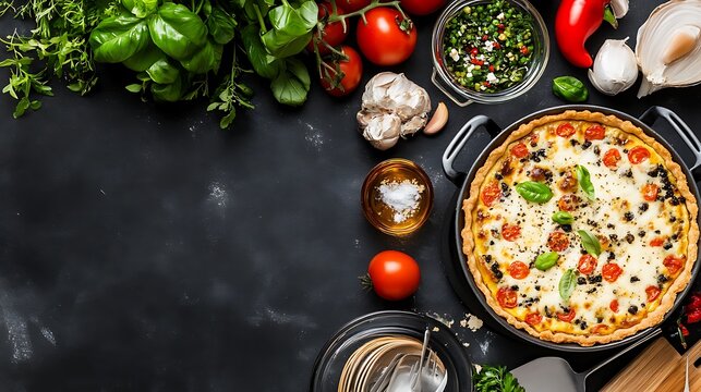 Quiche Lorraine popular french cousin dish