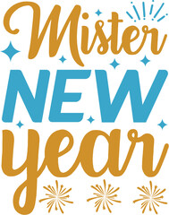 happy new year design cut files