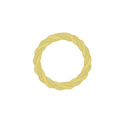 お正月　しめ縄飾りのイラスト