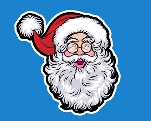 merry christmas santa and snowman reindeer elf in pop art comic style