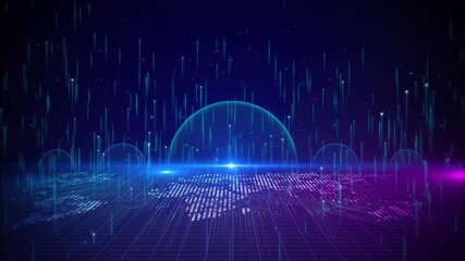 Digital technology cyber speed connect global world internet of things, deep learning, Ai big data, Innovation 5g background innovation future tech data, internet network connection, Ai big data 3D - Powered by Adobe