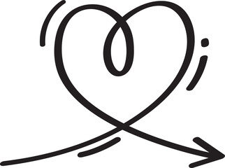 Doodle Arrow Symbol
