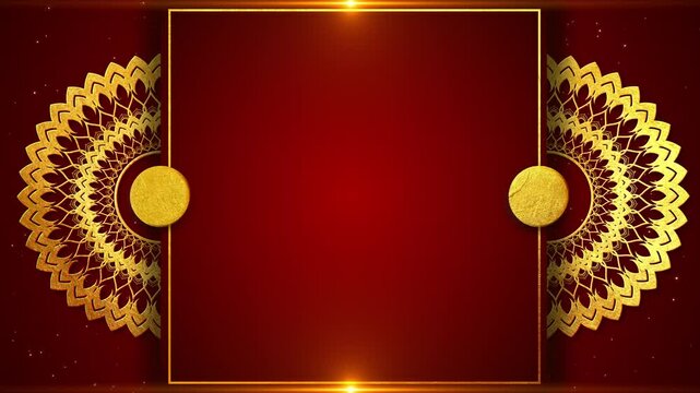 Elegant festive background intricate golden mandala designs rich backdrop. luxurious, patterns celebration, tradition, cultural richness. holiday invitations, event festive decorations, festivities