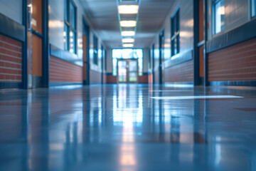 Blurred school background