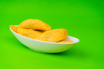 Fried empanadas, typical Colombian food