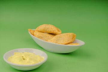 Fried empanadas, typical Colombian food