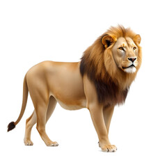 lion isolated on white background